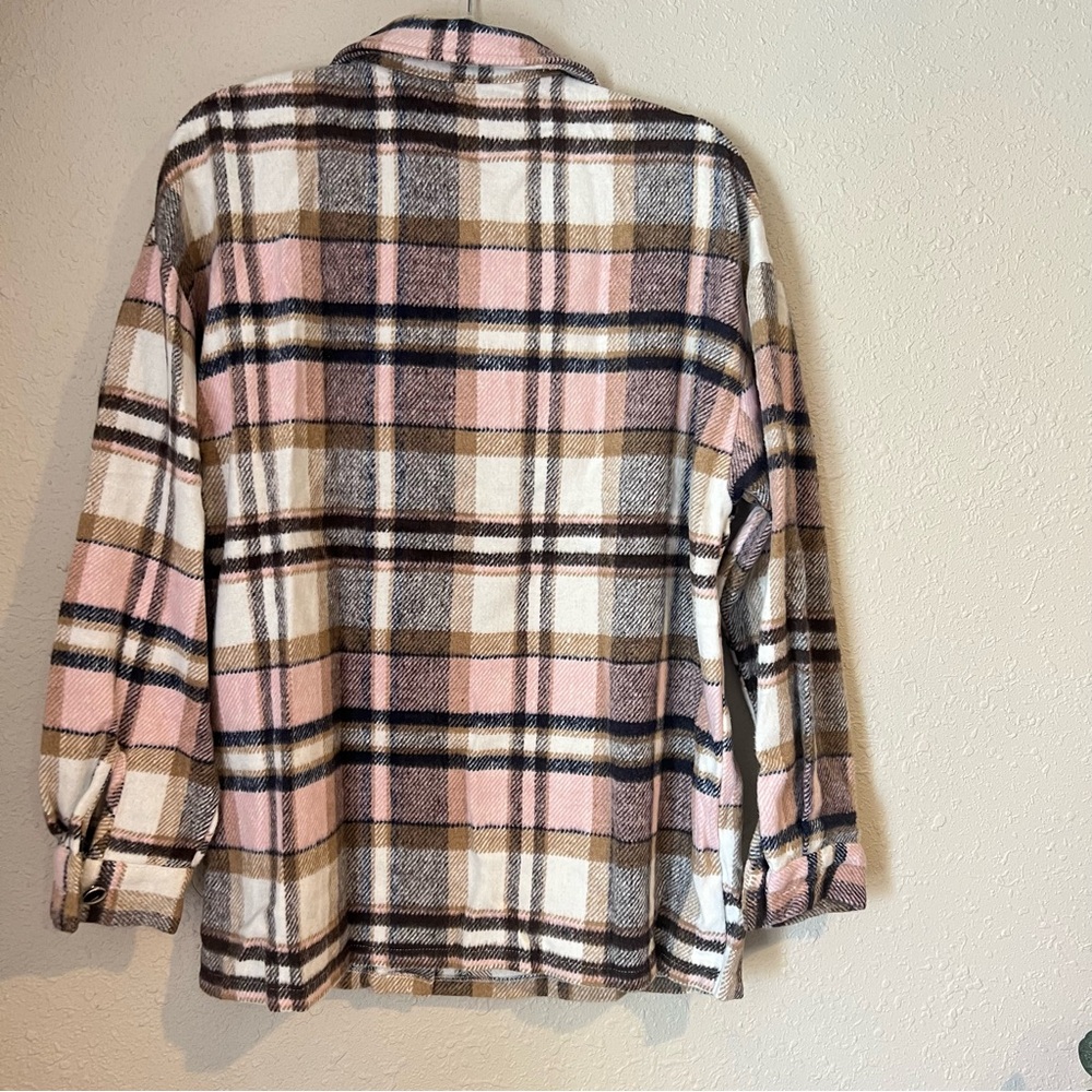 Pink Plaid Shacket - Picture 9 of 9